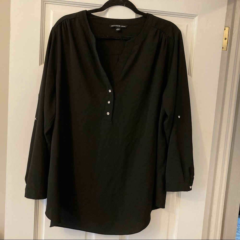 Zac and Rachel Blouse with rhinestone buttons